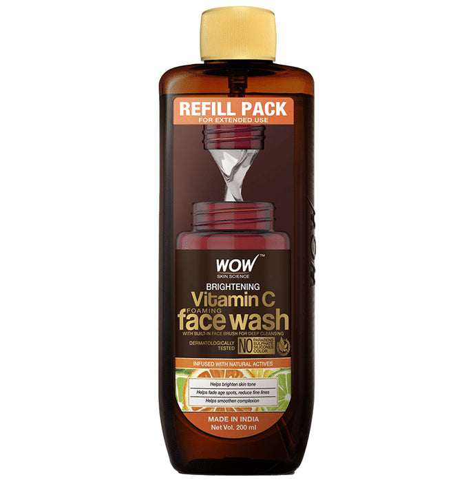 WOW Skin Science Brightening Vitamin C Foaming Face Wash Refill Pack - Classic Derma