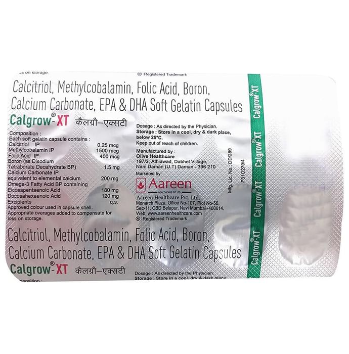 Calgrow-XT Soft Gelatin Capsule - Classic Derma