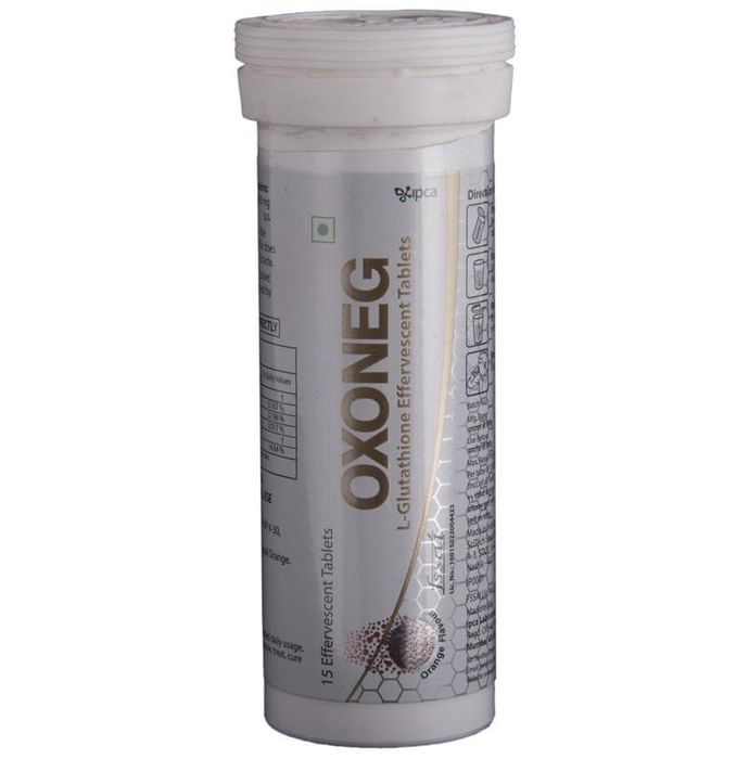 Oxoneg L Glutathione Effervescent Tablet | For Stomach Care | Flavour Orange