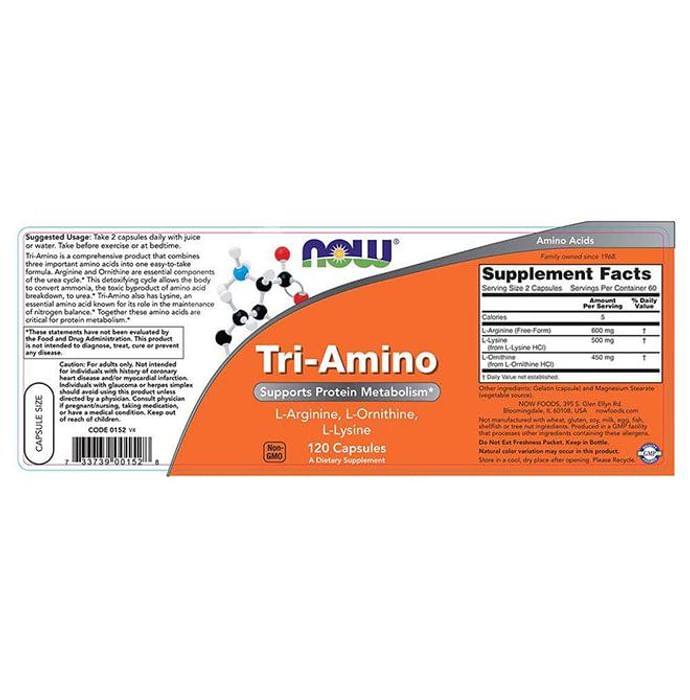 Now Foods Tri-Amino Capsule
