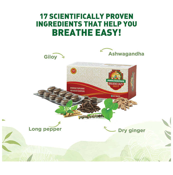 Pankajakasthuri Breathe Eazy Tablet | For Respiratory Care