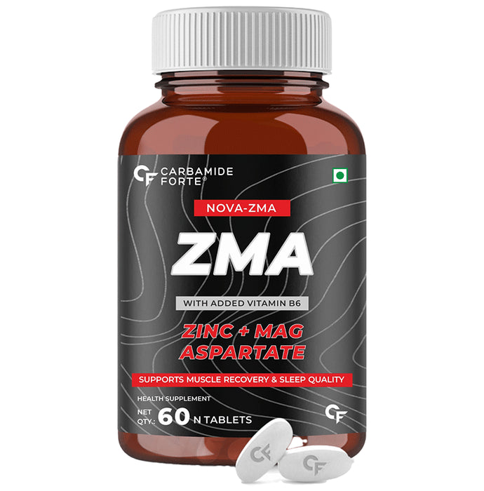 Carbamide Forte ZMA with Zinc, Magnesium & Vitamin B6 | For Muscle Recovery & Sleep Support | Tablet - Classic Derma