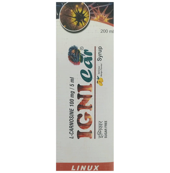 Ignicar Sugar Free L-Carnosine Syrup | Flavour Delicious Mango - Classic Derma