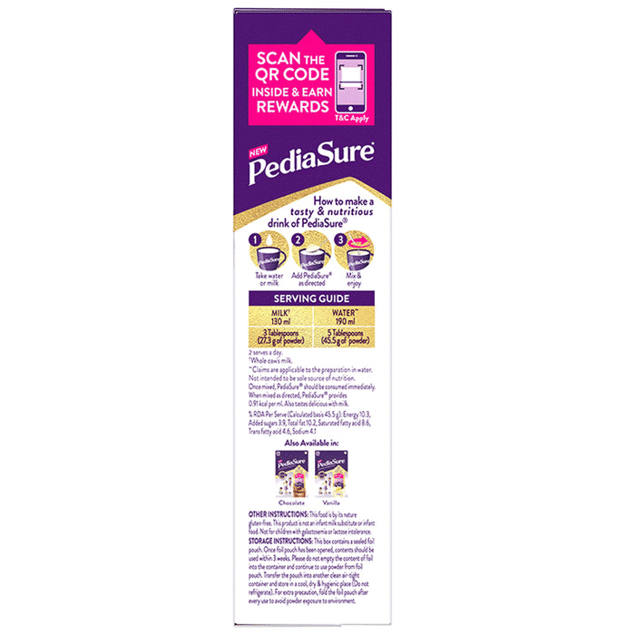 PediaSure Zero Sucrose Drink Scientifically Designed Nutrition to Help Kids Grow Vanilla