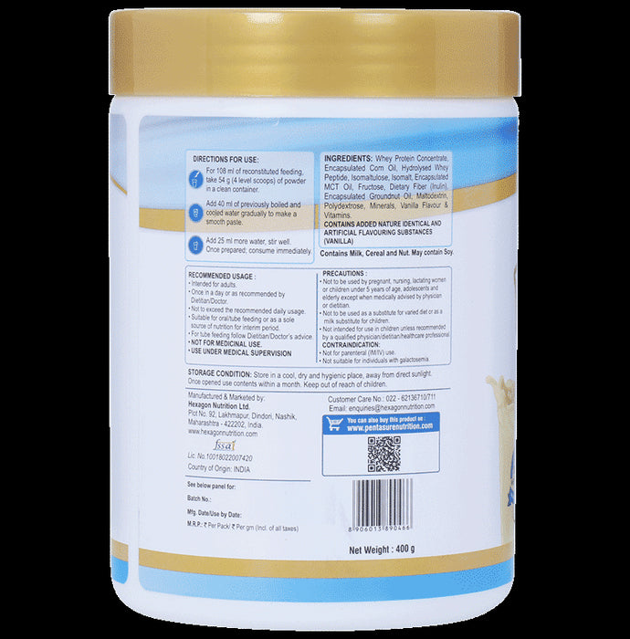 PentaSure 2.0 High Whey Protein with MCT | Flavour Powder Vanilla