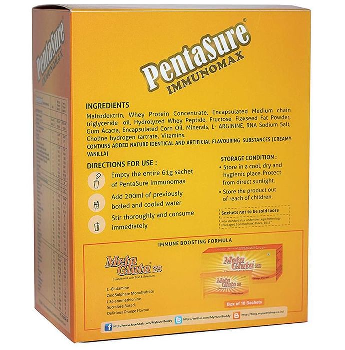 PentaSure Immunomax | With Whey Protein, L-Arginine & Omega 3 for Immunity & Energy