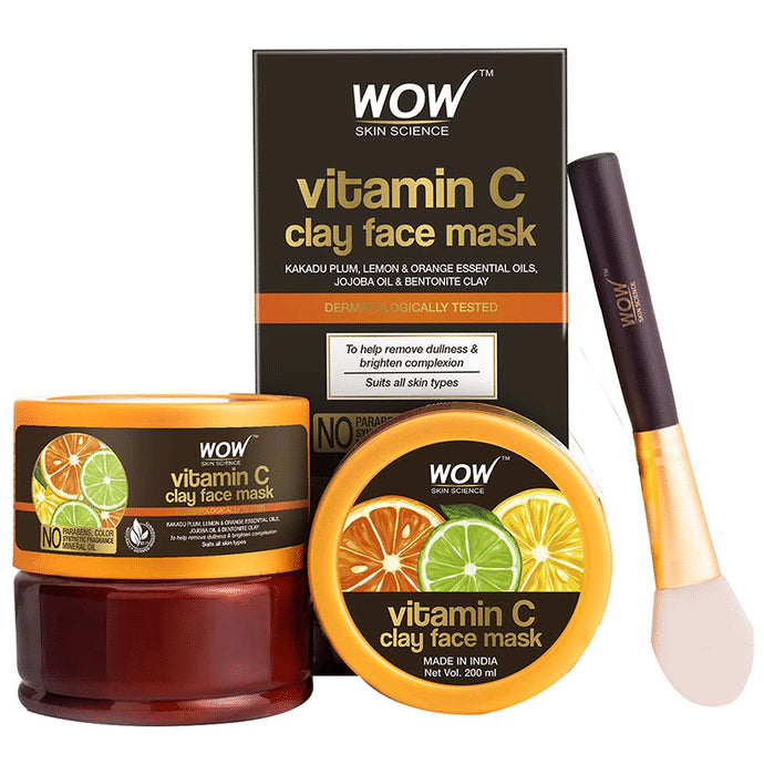 WOW Skin Science Vitamin C Clay Face Mask - Classic Derma