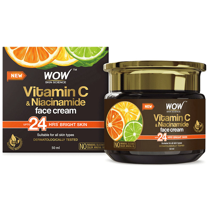 WOW Skin Science Vitamin C & Niacinamide Face Cream - Classic Derma