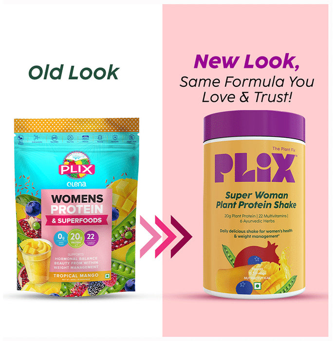Plix Olena Womens Protein & Superfoods (500gm Each) Tropical Mango