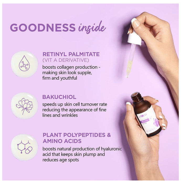 Plum Bakuchiol & Retinol 1% Mandarin & Vitamin C 15% Face Serum | Fragrance-Free | Glow Boost Face Care Product