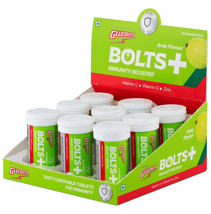 Glucovita Bolts+ Chewable Tablet (8 Each) Amla - Classic Derma