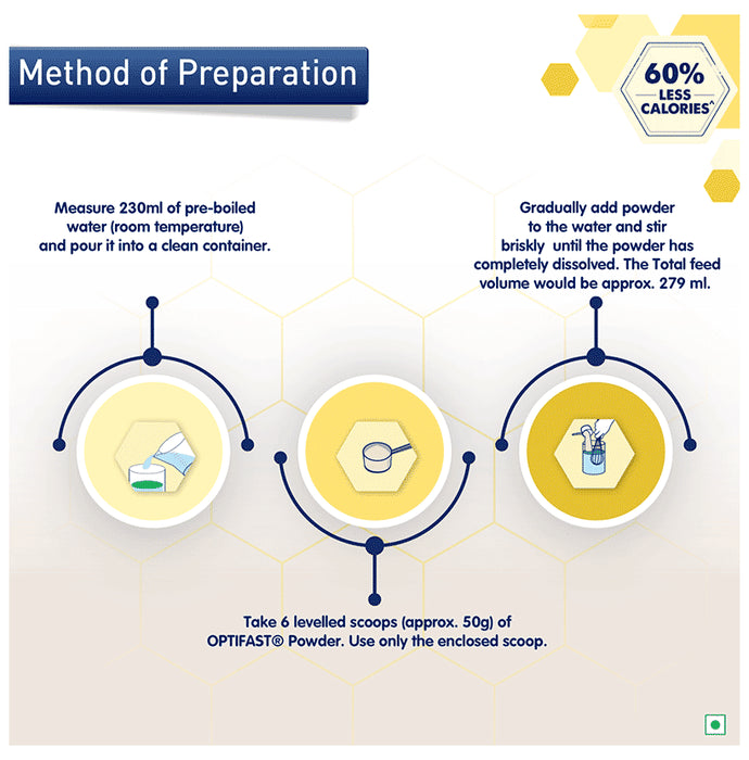 Nestle Optifast with Protein, Fibre, Vitamins & Minerals for Weight Management | Flavour Vanilla