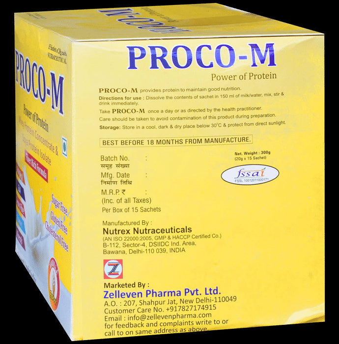 Proco -M Sugar Free Sachet Vanilla