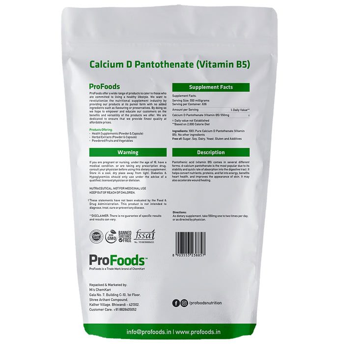 ProFoods Calcium-D-Pantothenate (Vitamin - B5)