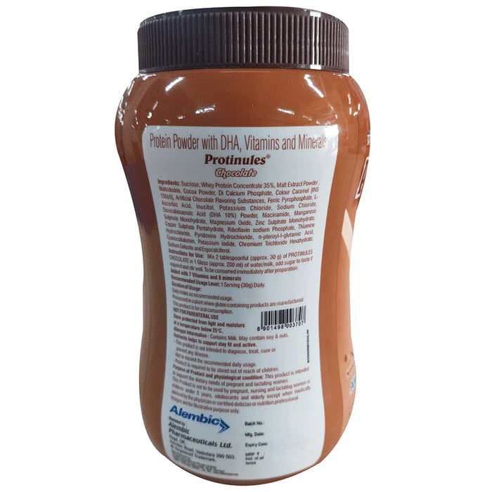 Protinules Powder with Whey Protein, DHA, Vitamins & Minerals | Flavour Chocolate