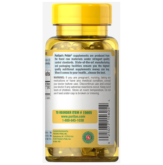 Puritan's Pride Sunvite Super-Potency Vitamin D3 50mcg (2000IU) Rapid Release Liquid Softgel