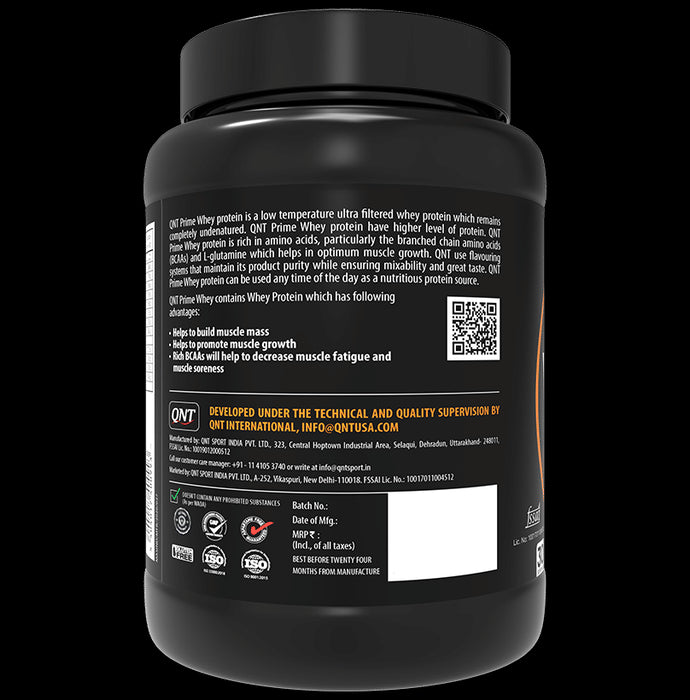 QNT Prime Whey Isolate Powder Irish Chocolate