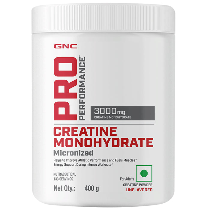 GNC Pro Performance Creatine Monohydrate 3000mg for Performance, Muscle Support & Energy | Powder Unflavored - Classic Derma