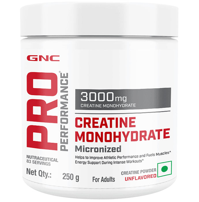 GNC Pro Performance Creatine Monohydrate 3000mg for Performance, Muscle Support & Energy | Powder Unflavoured - Classic Derma
