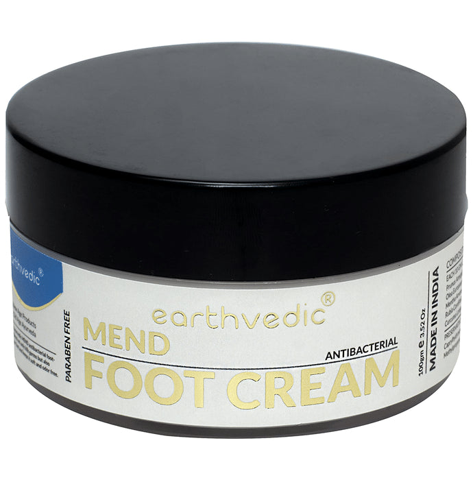 Earthvedic Mend Antibacterial Foot Cream Paraben Free - Classic Derma