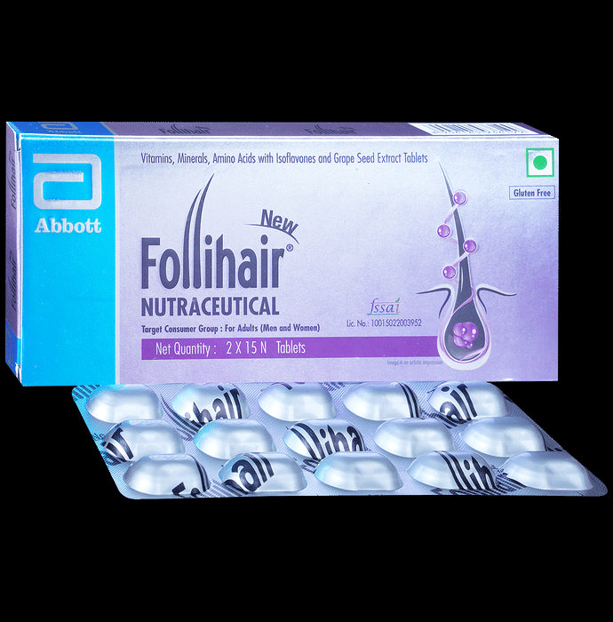 New Follihair Tablet | Strengthens, Stimulates & Nourishes Hair Follicles - Classic Derma