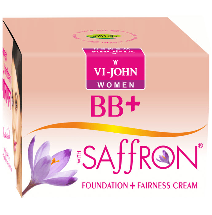 Vi-John Women BB+ Foundation+Fairness Cream with Saffron - Classic Derma