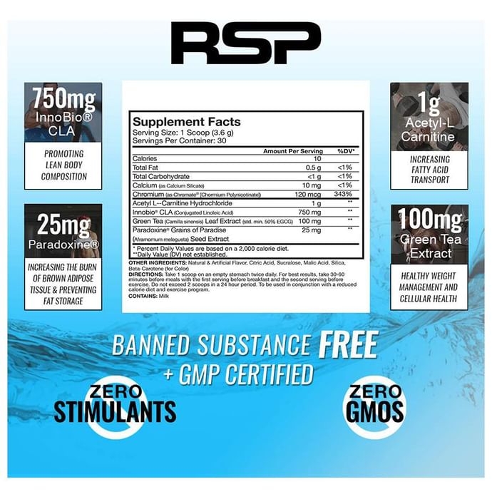 RSP Nutrition Quadra Lean Powder Peach Mango