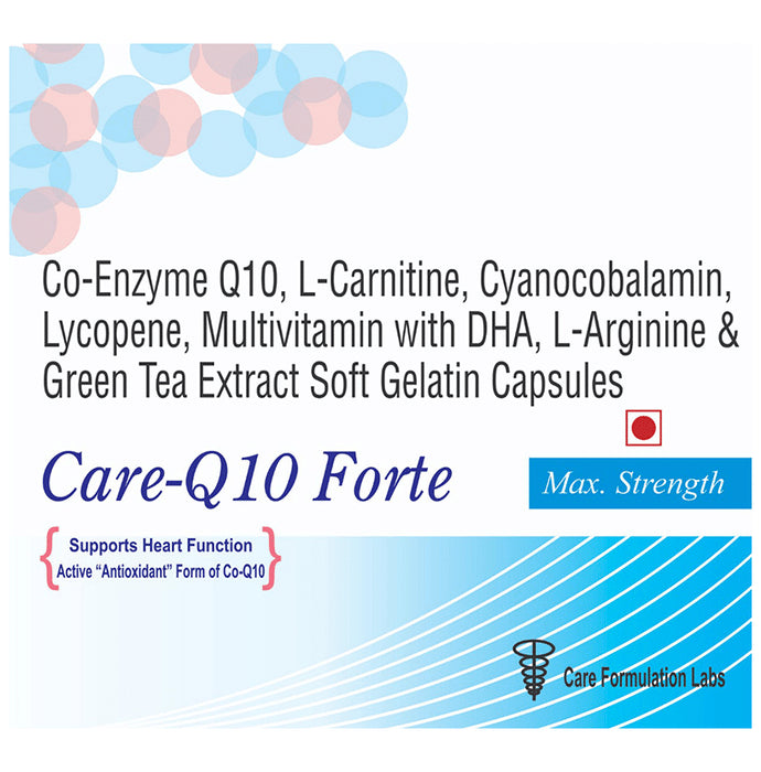 Care-Q10 Forte Soft Gelatin Capsule Max Strength - Classic Derma