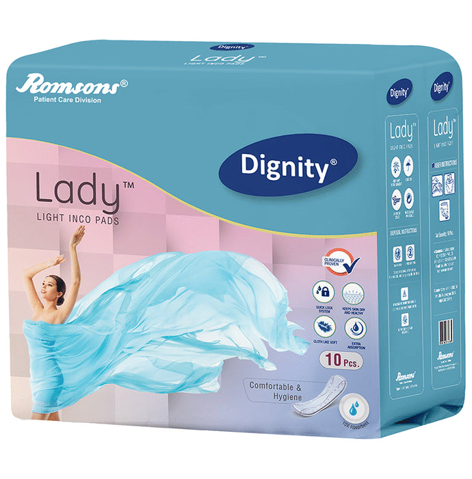 Dignity Lady Light Inco Pad (10 Each) - Classic Derma