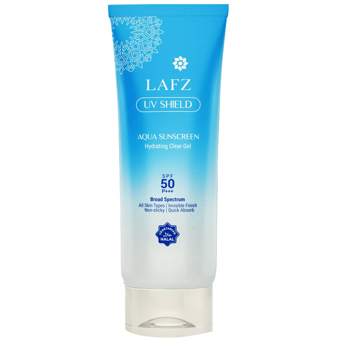 Lafz UV Shield Aqua Sunscreen Hydrating Clear Gel SPF 50 - Classic Derma