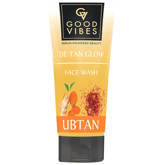 Good Vibes De-Tan Glow Face Wash Ubtan - Classic Derma