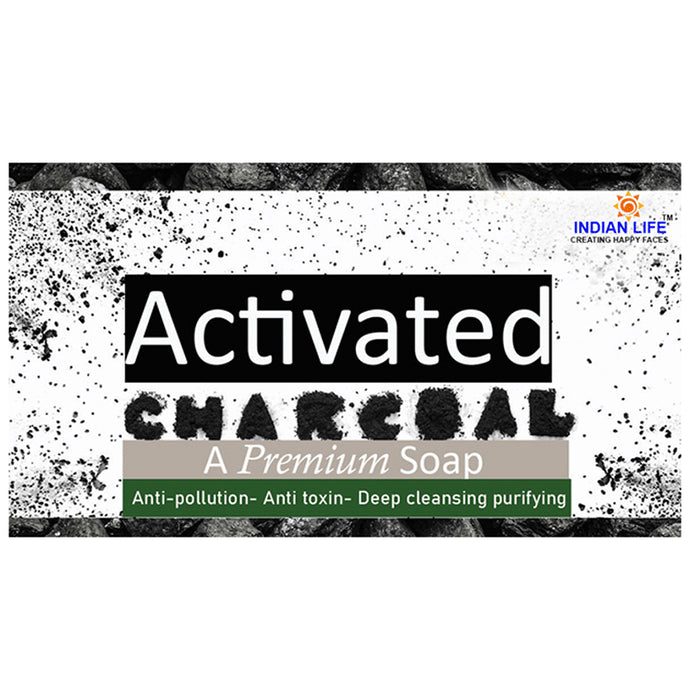 Indian Life Activated Charcoal Handmade Soap - Classic Derma