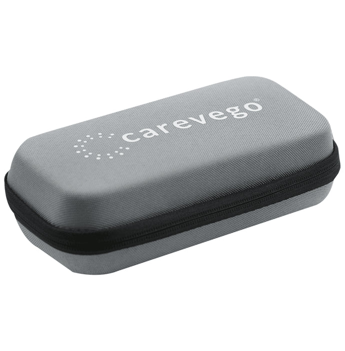 CareVego Insulin Pen Travel Safe Cooler Ice Bag Hard Eva Case with 3 Reusable Ice Pack Grey - Classic Derma