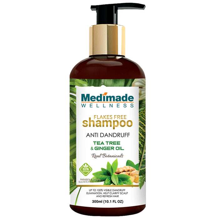 Medimade Wellness Tea Tree & Ginger Oil Flakes Free Shampoo - Classic Derma