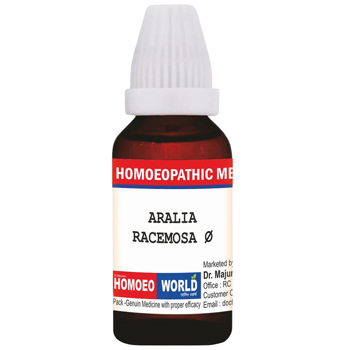 Dr. Majumder Homeo World Aralia Racemosa Q Mother Tincher (30ml Each) - Classic Derma