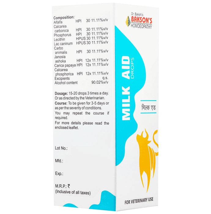 Bakson's Homeopathy Milk Aid Drop