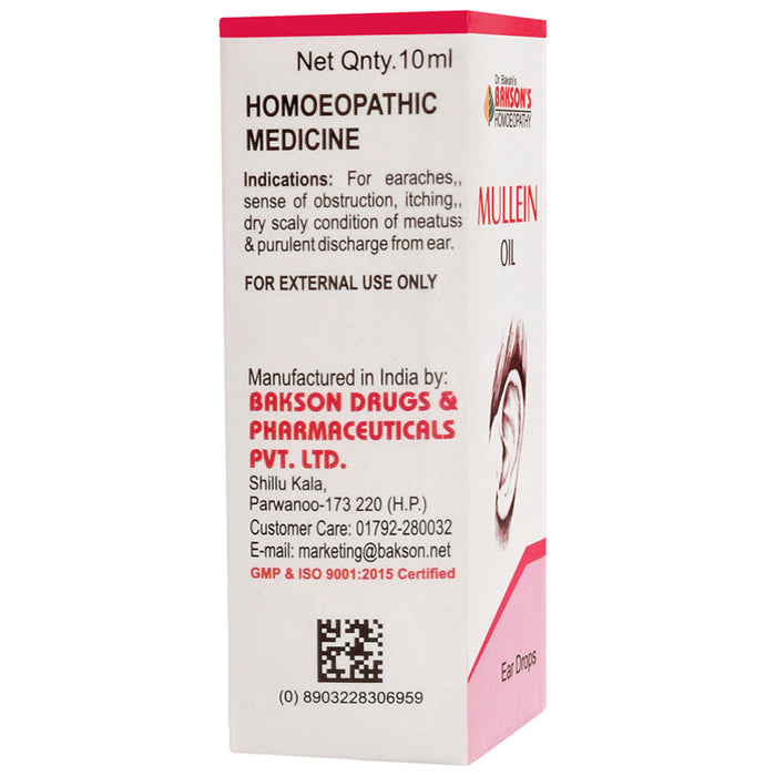 Bakson's Homeopathy Mullein Oil