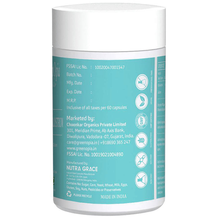 GreenOpia Naturals Cow Colostrum Vegan Capsule