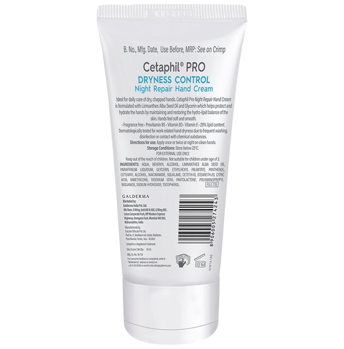 Cetaphil Pro Dryness Control Night Repair Hand Cream