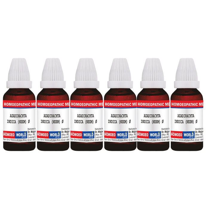 Dr. Majumder Homeo World Azadirachta Indica (Neem) Mother Tincture (30ml Each) Q - Classic Derma