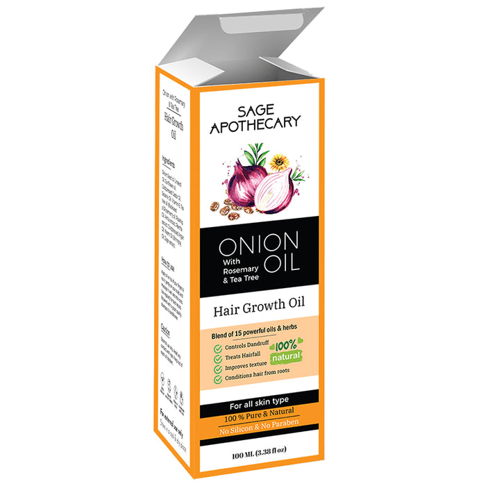 Sage Apothecary Onion Hair Growth Oil - Classic Derma