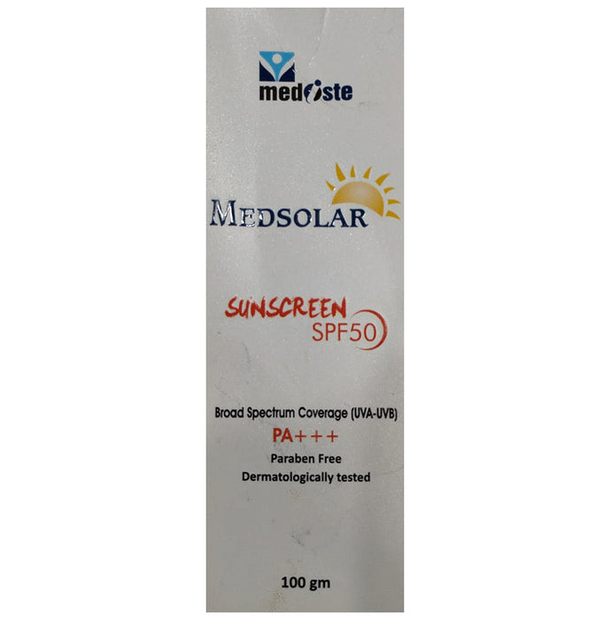 Medsolar Sunscreen SPF 50 PA+++ | UVA/UVB Protection | Paraben-Free - Classic Derma