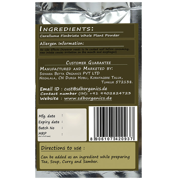 Sidhara Betta Herbals Caralluma Fimbriata Whole Plant Powder