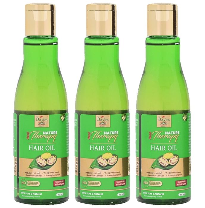 The Dave's Noni Pure & Natural Nature Therapy Hair Oil (110ml Each) - Classic Derma