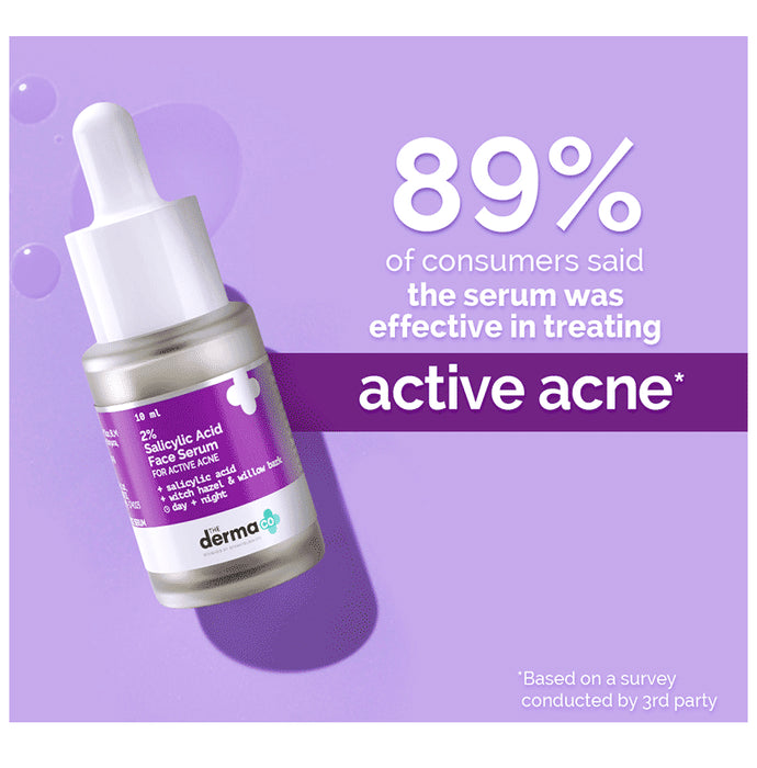 The Derma Co 2% Salicylic Acid Face Serum | For Active Acne