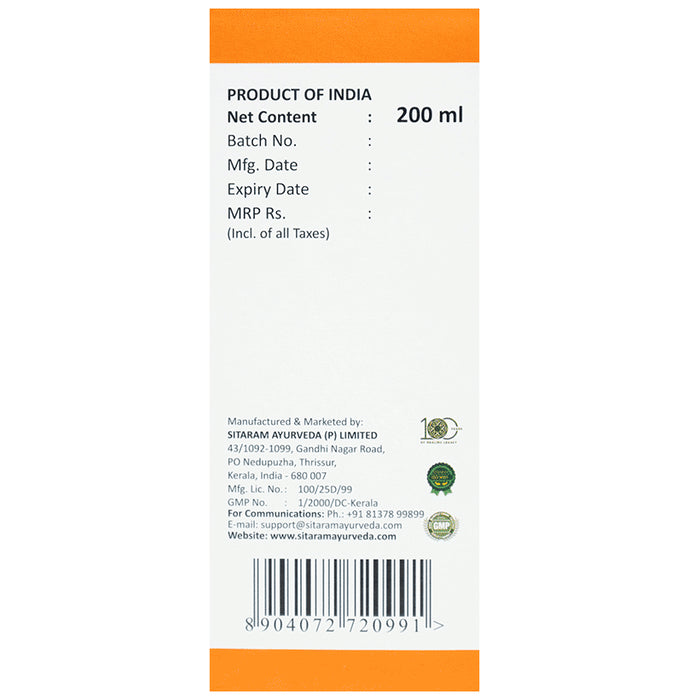 Sitaram Ayurveda Saraswatharishtam(With Gold)