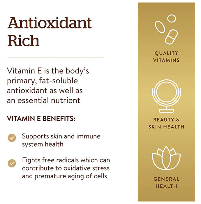 Solgar Naturally Sourced Vitamin E 268mg (400IU) Softgel