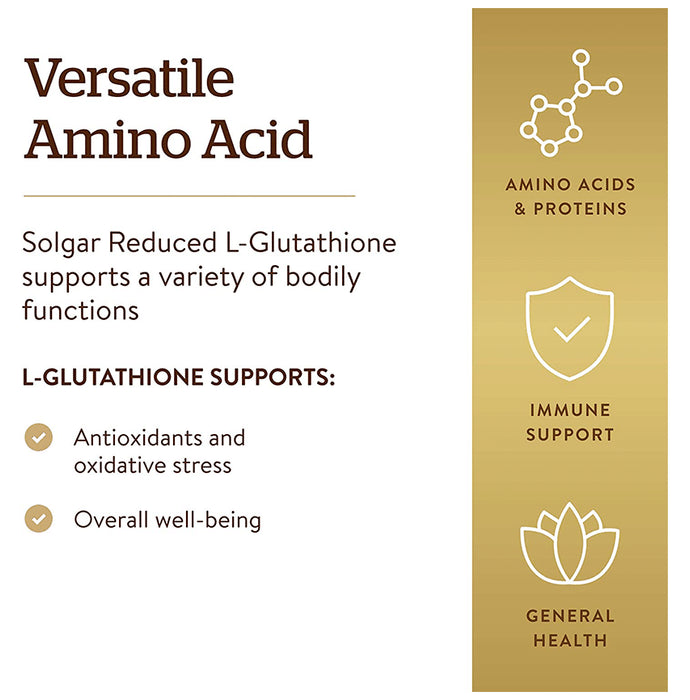 Solgar Reduced L-Glutathione 50mg Vegetable Capsule