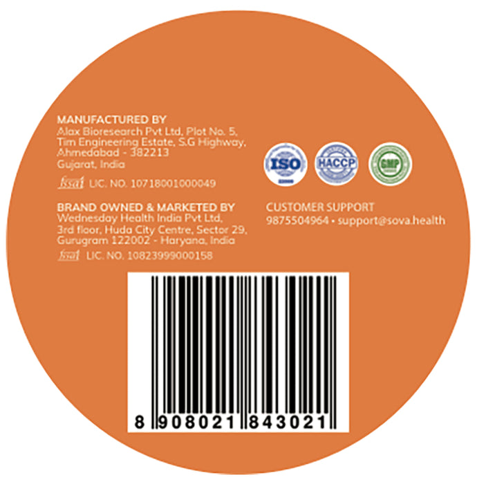 Sova Metabolic Fuel for Weight Loss Support | Increase Fat Burn Naturally for Men & Women | Prebiotics, Probiotics & L-Carnitine Sachet (2gm Each) Purple Watermelon