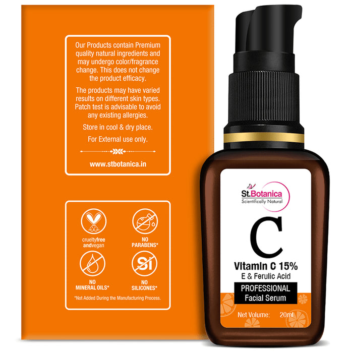 St.Botanica Vitamin C 15%, E & Ferulic Acid Professional Facial Serum